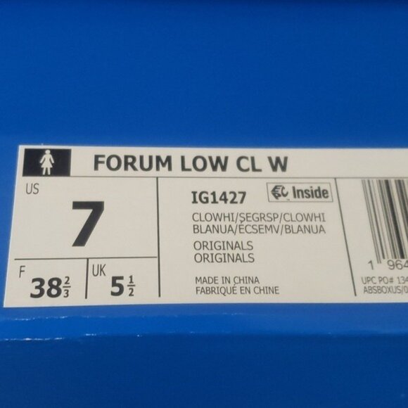 New Adidas Forum Low Womens White Mint Sneakers Size 7 Three Stripes Classic - Picture 10 of 10